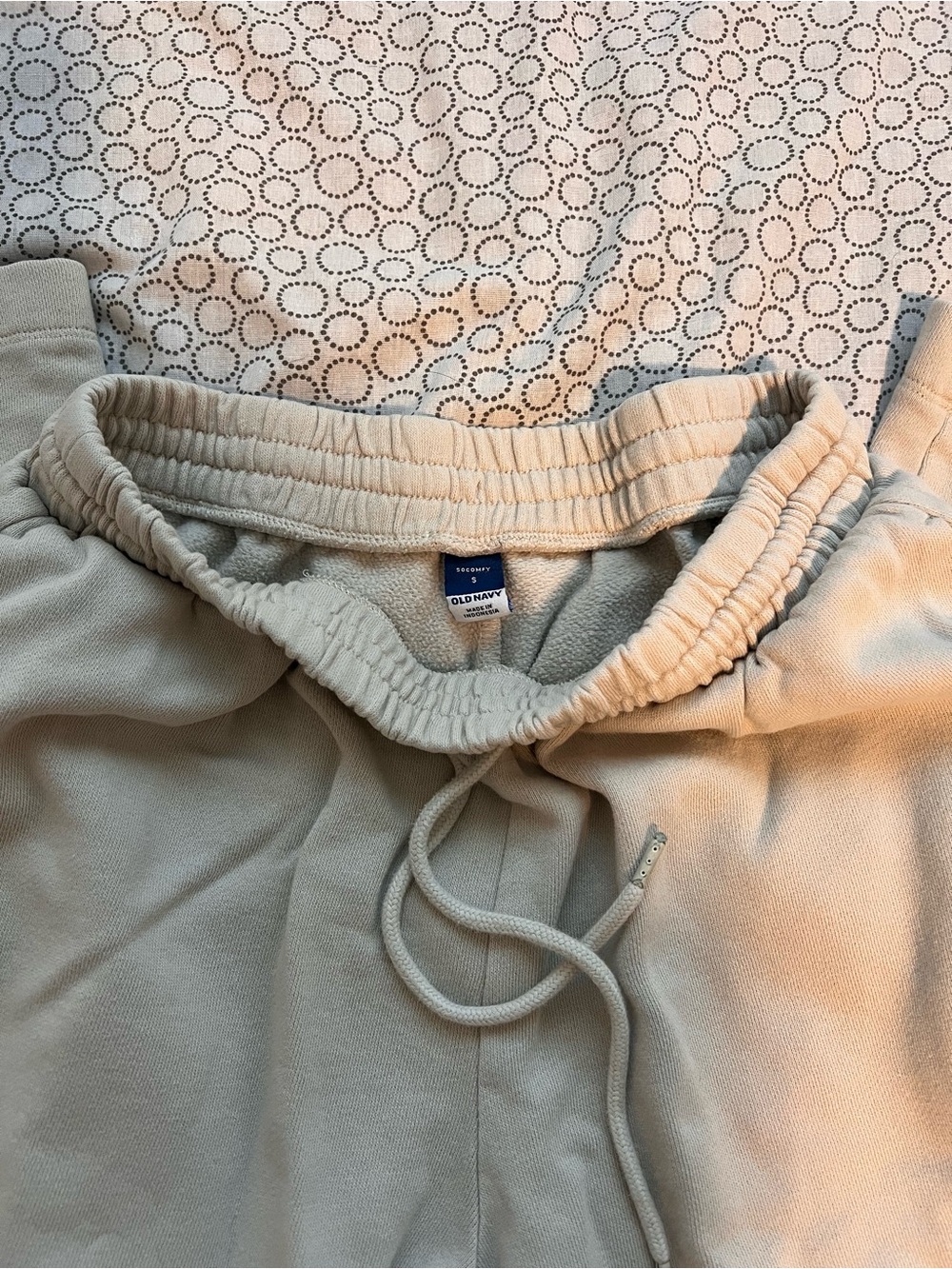 Old Navy Light Beige Drawstring Sweatpants